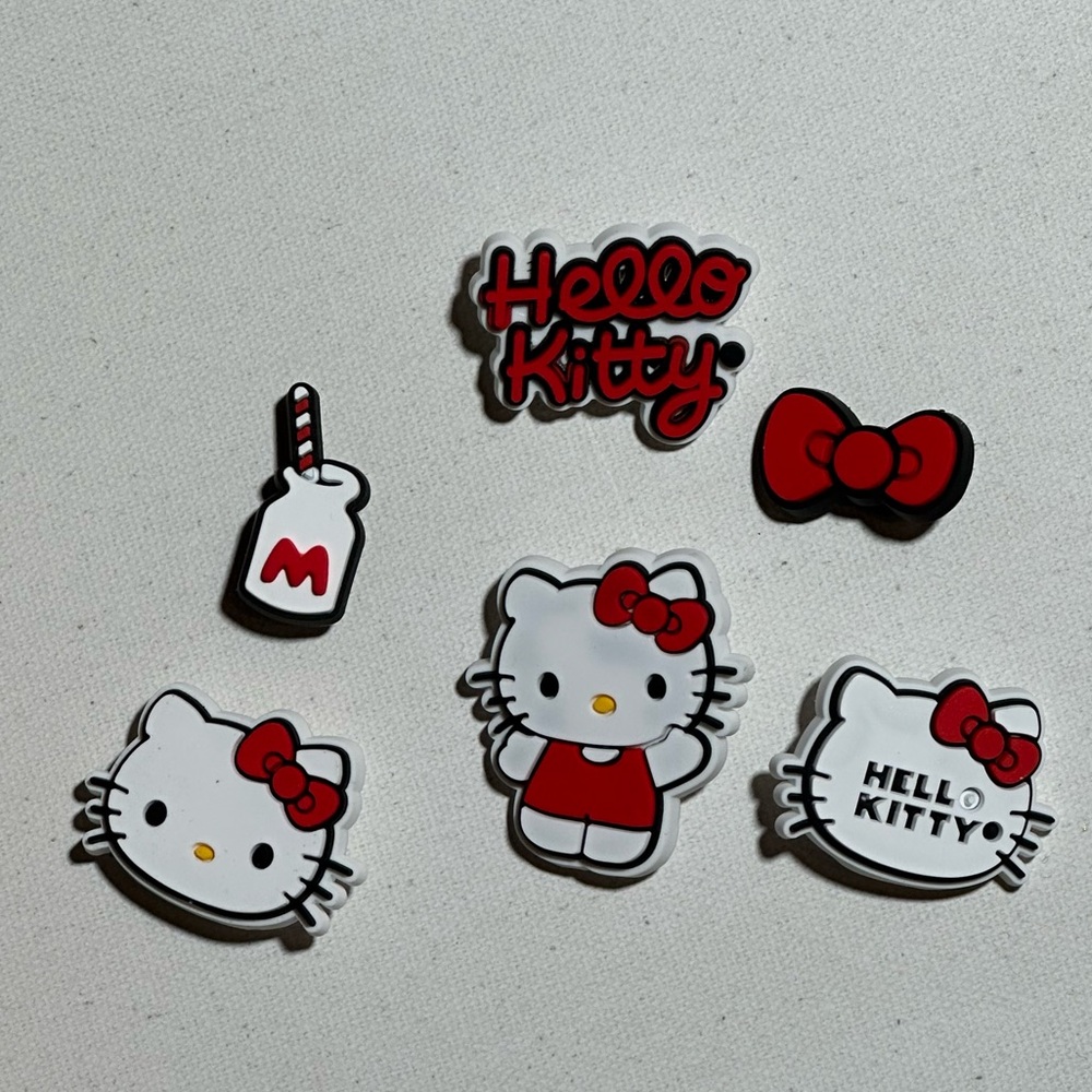 NEW SANRIO HELLO KITTY Silicone PVC Croc Inspired Shoe Charms - Picture 2 of 4